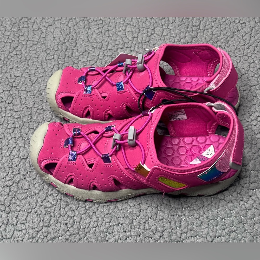 Arizona Jean Co Pink Khombu Kids Sandals Girls Size 4 Medium New With Tags